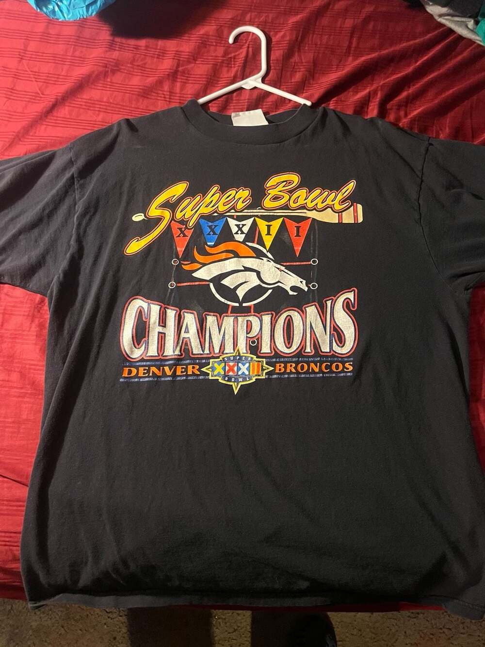 Vintage 1998 Denver Broncos Super Bowl XXXII Champions T-Shirt